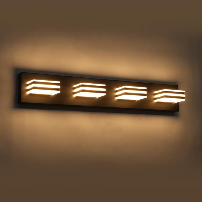 4-Light LED Black Vanity Lights - Image 7