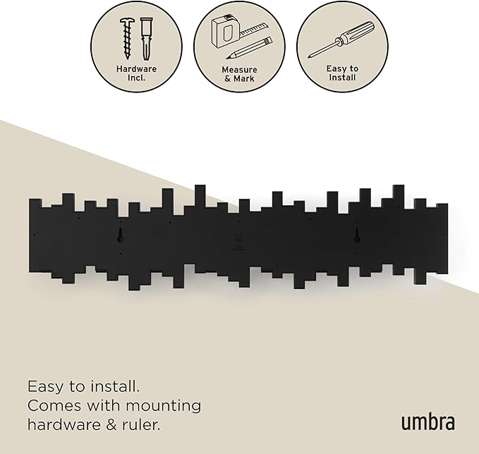 Umbra Sticks Wall-Mounted Coat Rack Rail Hook - Image 6