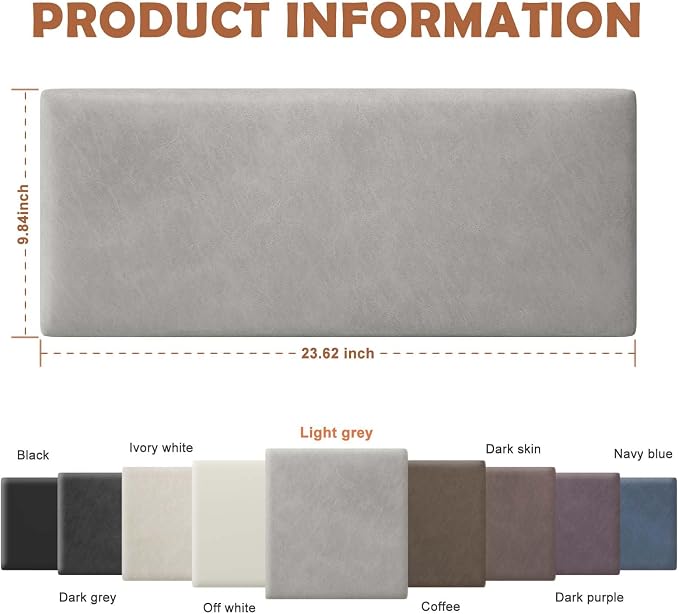 IFNOW Wall Mounted Upholstered Headboard Full, 3D Peel and Stick Soundproof - Image 2