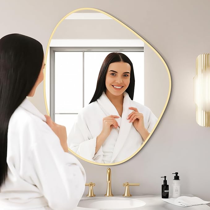 WallBeyond Asymmetrical Mirror, Irregular Wall Mirror - Image 5