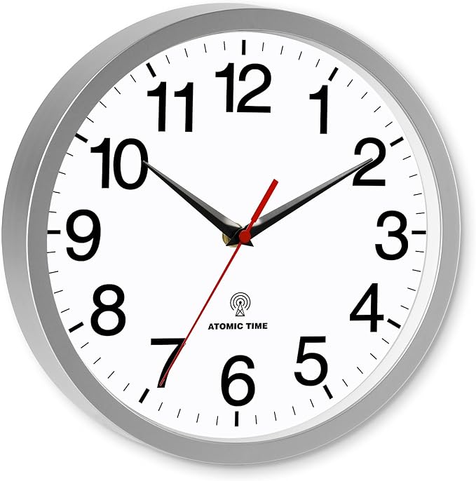 Rohioue Atomic Wall Clock Modern 12 Inch Battery Operated Analog Clock - Image 2