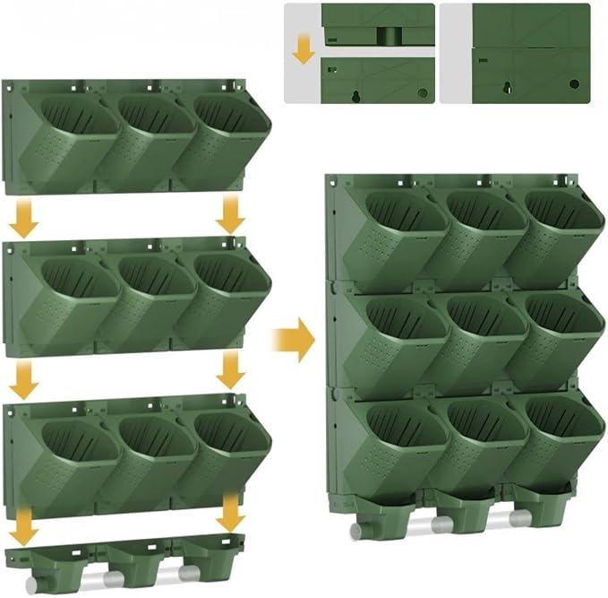 36 Pockets Living Wall Planter Indoor, Self Watering Wall Hanging Planters - Image 6