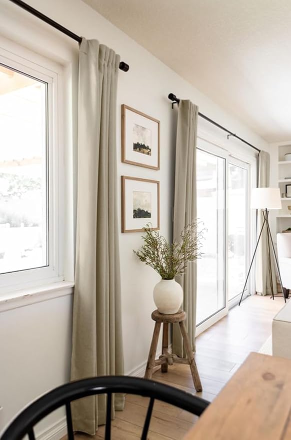 100% Blackout Shield Linen Blackout Curtains - Image 6