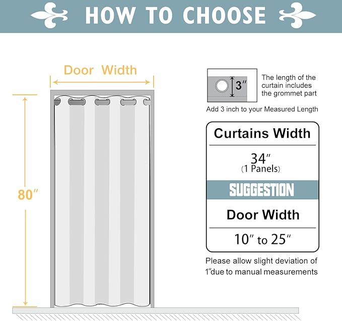 ChrisDowa Blackout Door Curtains - Image 6