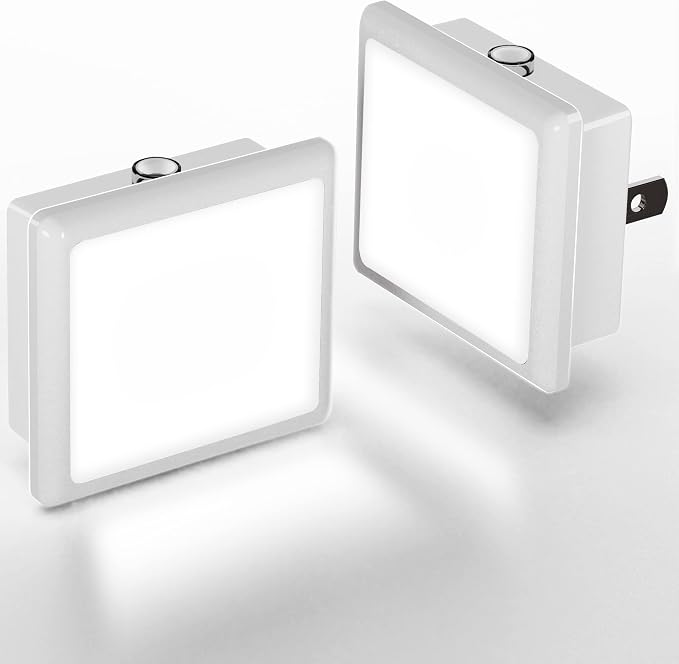 L LOHAS LED Night Lights Plug into Wall 2-Pack, 0.3W Plug in Night Light - Image 9