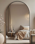 DMWOODFL 76x34 Inch Arched Full Length Mirror by DMWOODFL