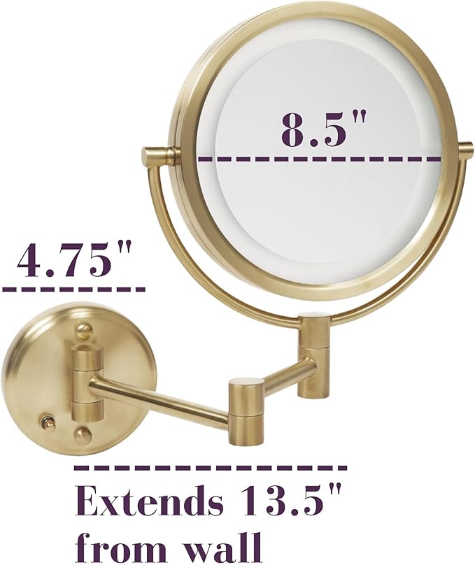 JERDON Wall-Mounted Vanity Mirror - Image 3
