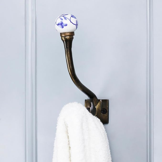 Indian Shelf Pack of 12 Heavy Duty Decorative Double Hooks - Image 6