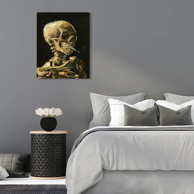 1 KINGO Van Gogh Canvas Wall Art: Skull of a Skeleton - Image 6