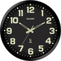 Sharp Glow in the Dark Atomic Analog Wall Clock by SHARP