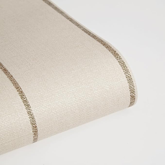 Tempaper x Pure Salt Textured Cocoa Bursa Stripe Removable Peel and Stick - Image 7