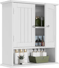 Smuxee White Bathroom Cabinet Wall Mounted, Small Bathroom Medicine Cabinet by Smuxee