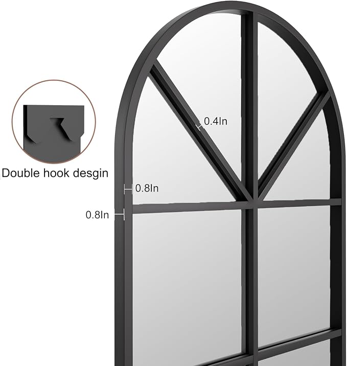 Full Length Mirror, Oversize Wall Mirrors, Farmhouse Standing Mirrors - Image 6