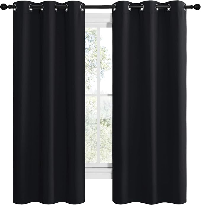 NICETOWN Bathroom Blackout Thermal Curtains and Drapes - Image 2