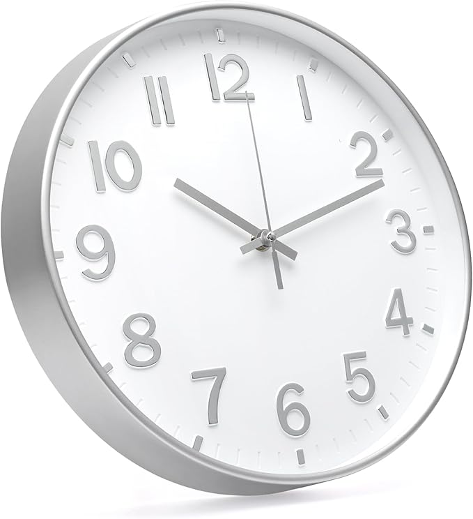 Wall Clock Modern Simple Quartz Decorative Clock Non-Ticking Silent Battery - Image 3
