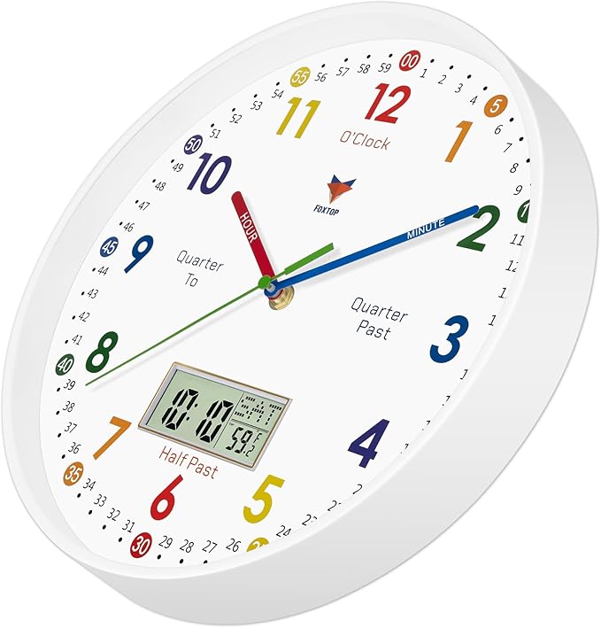 Foxtop Digital and Analog Learning Clock - Image 2