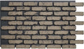 EverStone Aged Brick Faux Brick Panel, 46 7/8"W x 27"H x 1 1/4"D, Ash Color by EkenaMillwork