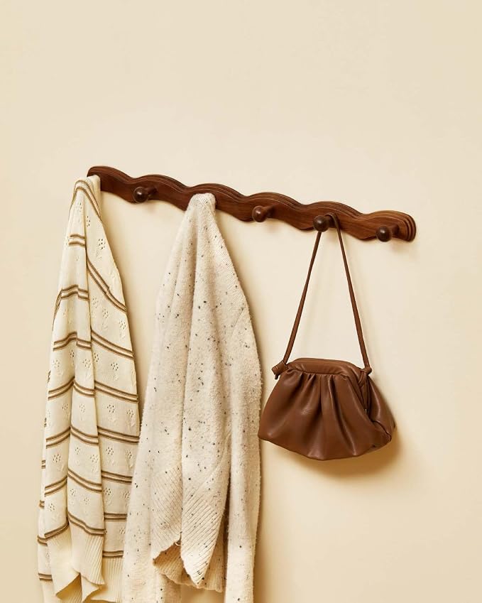 Wood Coat Rack Wall Mount - Image 8