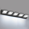 IZORRO LED Modern Bathroom Lights Fixtures, Matte Black Acrylic Wall Lighting by IZORRO