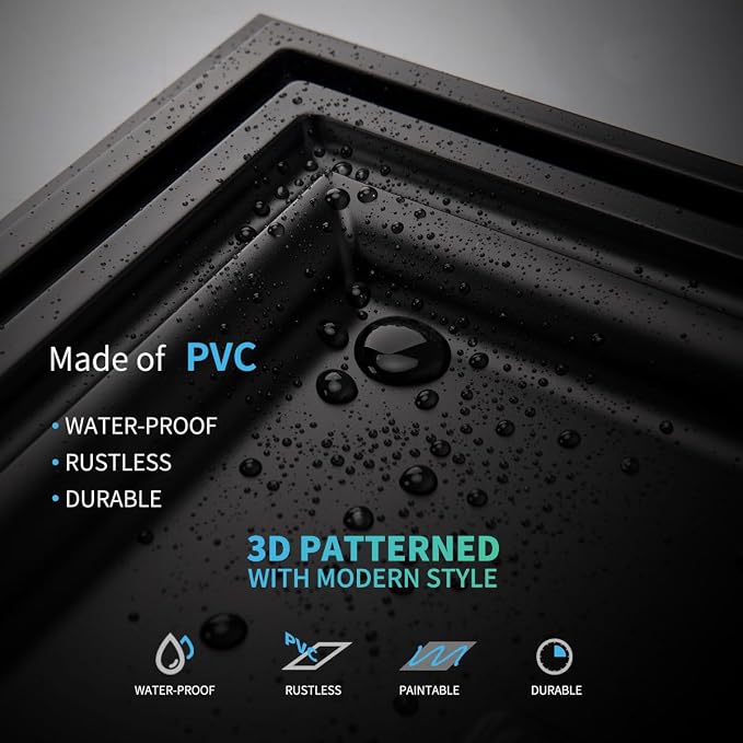 Art3d 12-Pack Drop Ceiling Tiles, 24x28 Inch PVC Panels in Black - Image 5