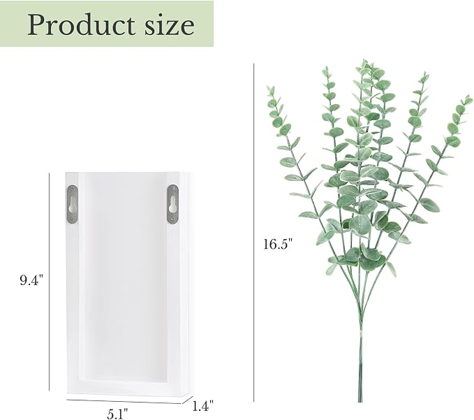 Dahey 2 Pack Wood Wall Planter Vase - Image 3