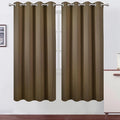LEMOMO Brown Thermal Blackout Curtains/52 x 72 Inch/Set of 2 Panels Room by Lemomo