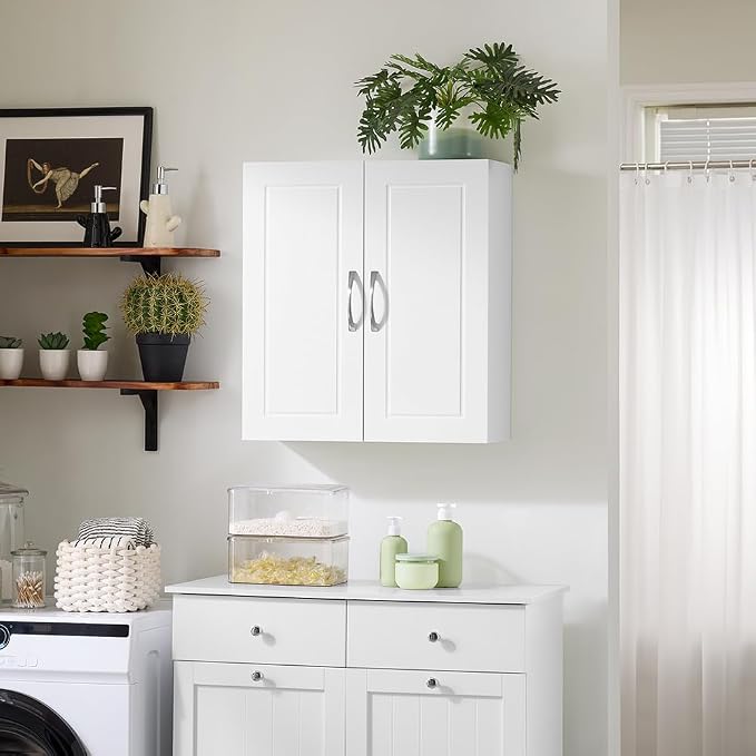 SoBuy Wall Cabinet Over the Toilet, Medicine Cabinet - Image 2