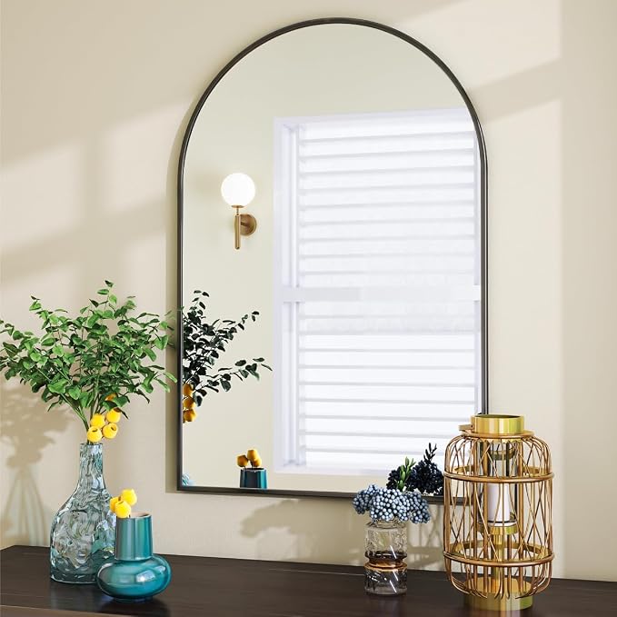 VooBang Arched Wall Mirror, 24 x 36 inch Arch Bathroom Mirror, Wall Mounted - Image 5