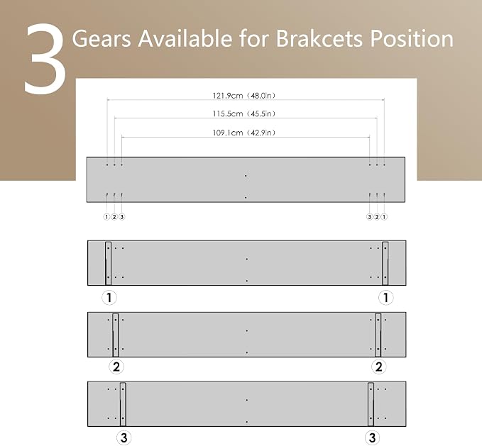 DINZI LVJ Long Wall Shelves, 55.1Inch Wall Mounted Shelves Set of 2, Extra - Image 9
