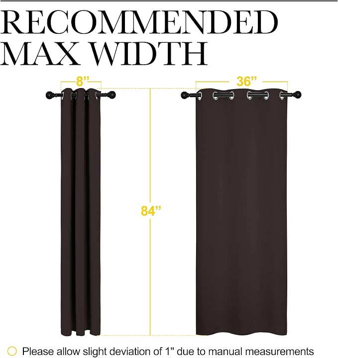 NICETOWN Energy Smart Thermal Insulated Solid Grommet Blackout Curtains/Drapes - Image 4