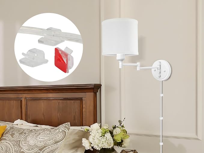 GOODATE Plug in Wall Sconces - Image 8