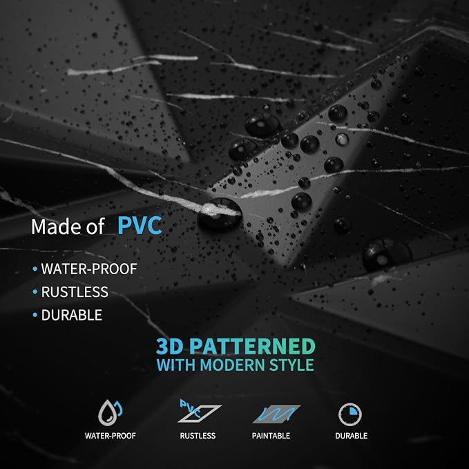 Art3d A10315BM 3D Diamond Design Paneling - Image 5