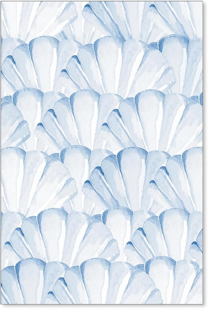 Light Blue Shell Poster Vintage Coastal Cowgirl Wall Art Modern Fashion Preppy by Unknown