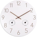 14 Inch Wall Clock, Wooden Frame Wall Clocks Decorative by Vigorwise