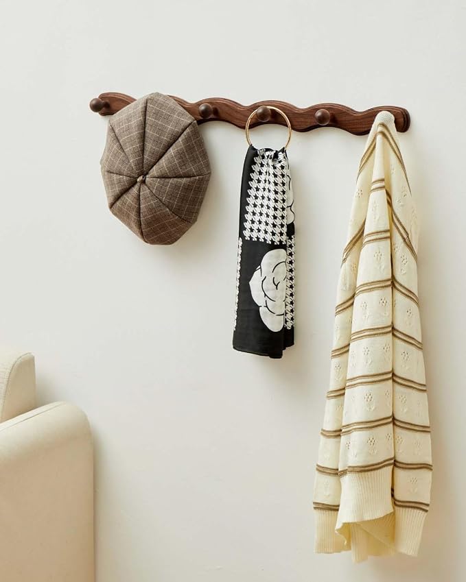 Wood Coat Rack Wall Mount - Image 7