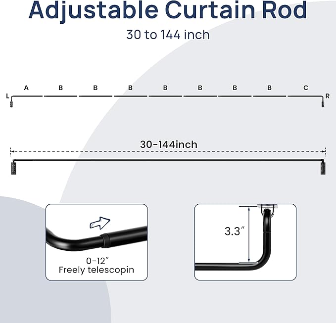 ENJOYBASICS Blackout Curtain rod - Image 5