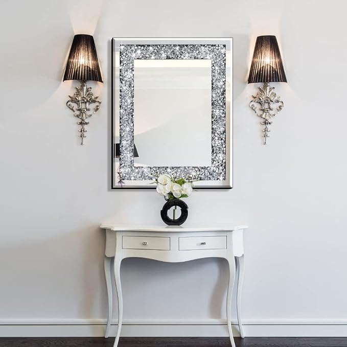 QMDECOR Rectangle Sparkling Decorative Wall Mirror - Image 5