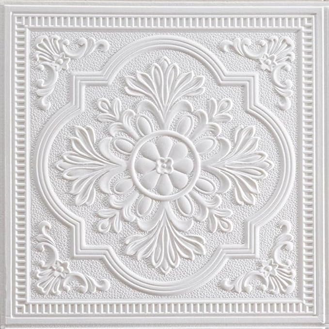 Ceiling Tiles, 3D Wall Panels Foam Peel and Stick, Covered 21 Sq.Ft - Image 2