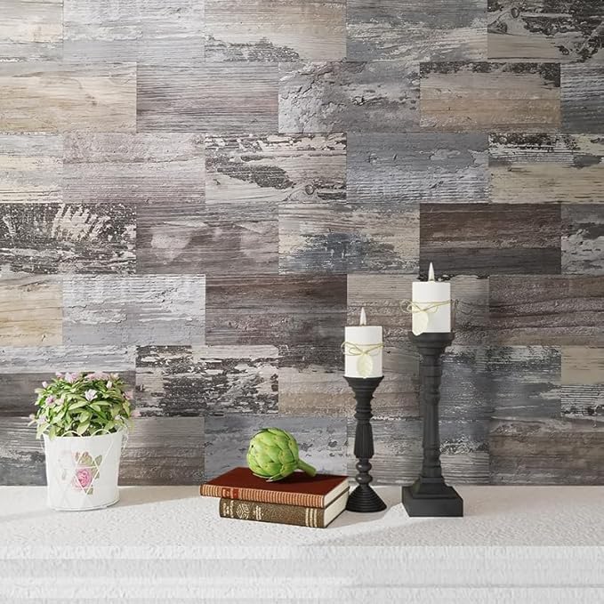 AULIGET 4 Pieces Peel and Stick Backsplash PVC Tile - Image 2