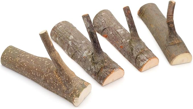YANGQIHOME Pack of 4, Vintage Real Wood Tree Branch Wall Hook, Farmhouse Rustic by YANGQIHOME