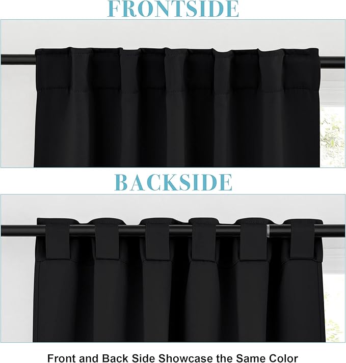 RYB HOME Blackout Curtains for Bedroom, Privacy Thermal Insulating Window - Image 6