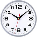 Wall Clock Silent Non-Ticking 8 Inch Modern Clocks Battery Operated Small by Warminn