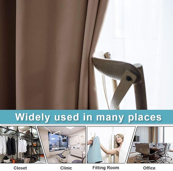 RYB HOME Blackout Curtains for Living Room, Thermal Insulated Soundproof Drapes - Image 3