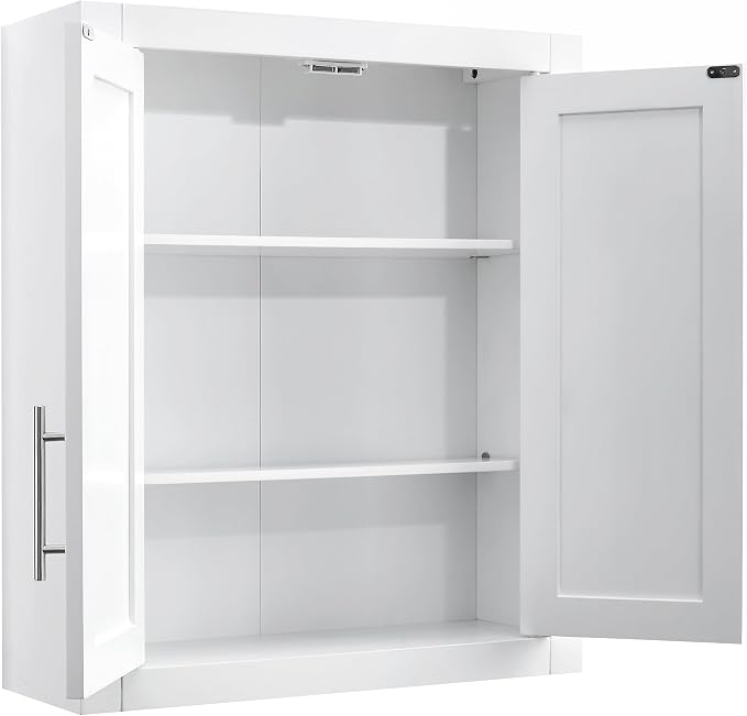 Crosley Furniture Savannah 2-Piece Wall Storage Cabinet, Cabinets - Image 5