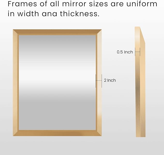 Amorho 36x36 Inch Bathroom Mirror, Wall-Mounted Mirrors Perfect - Image 5