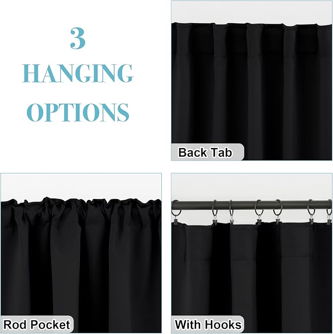 RYB HOME Blackout Curtains Pair - Image 6