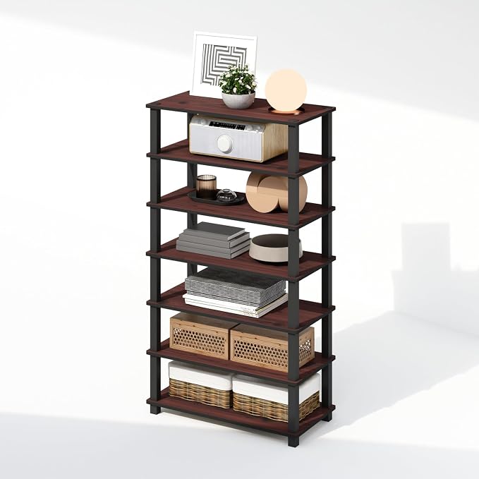 Furinno Turn-N-Tube Storage Shelves Set of 2, 4-Tier Stackable Standing Shelf - Image 5