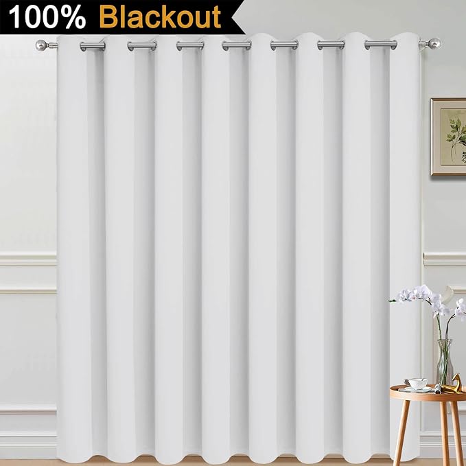 Yakamok 100% Blackout Thermal Insulated Curtains, Noise Reducing Barrier Panel - Image 2