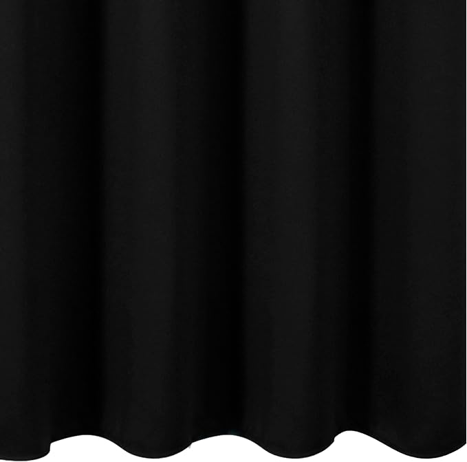 LEMOMO Blackout Curtains 66 x 84 inch/Black Curtains Set of 2 Panels/Thermal - Image 9