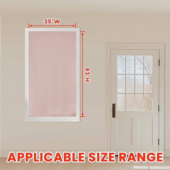 AJAZZ self Adhesive Portable 100% Blackout Curtains Simple and Easy to - Image 5
